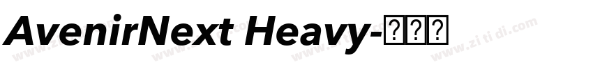 AvenirNext Heavy字体转换